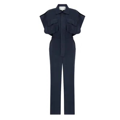 Nazli Ceren Molve Jumpsuit In Blue