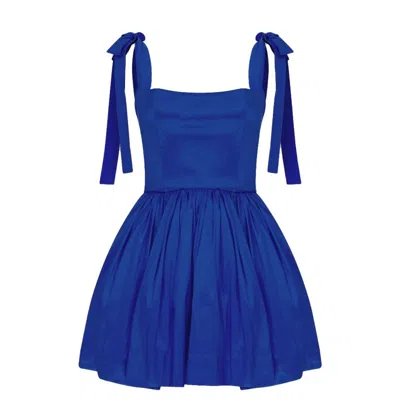 Nazli Ceren Women's Blue Sibby Mini Dress In Bleu