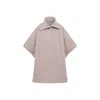 Nazli Ceren Jarine Wool Blend Poncho In Light Beige In Brown