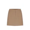 Nazli Ceren Women's Brown Marde A-line Mini Skirt In Almond Buff In Brown