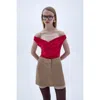 Nazli Ceren Women's Cheri  Blouse In Fiery Red In Red