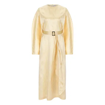 Nazli Ceren Women's Gold Nevada Silk Kaftan Dress