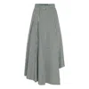 Nazli Ceren Women's Green Eliza Plaid Asymmetric Skirt In Green