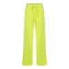 Nazli Ceren Kyra Cropped Trousers In Lime In Green