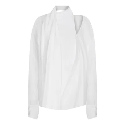 Nazli Ceren Jill Blouse In White Cotton