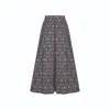 Nazli Ceren Women's June Printed Cotton Midi Skirt In Brown In Brown