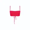 Nazli Ceren Lalia Crepe Top In Paprika Red In Red