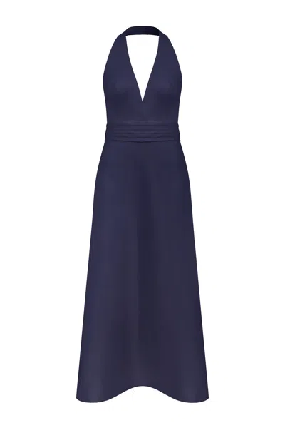 Nazli Ceren Women's Lauryn Midi Dress In Midnight Blue