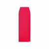 Nazli Ceren Lea Crepe Midi Skirt In Paprika Red In Red