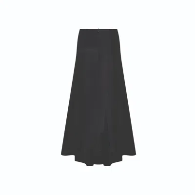 Nazli Ceren Women's Lia Satin Maxi Skirt In Black