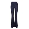 Nazli Ceren Maisy Sequin Flared Trousers In Midnight Blue In Blue