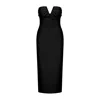 Nazli Ceren Women's Miora Midi Crepe Dress In Black In Black