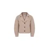 Nazli Ceren Kai Wool Jacket  In Beige In Beige