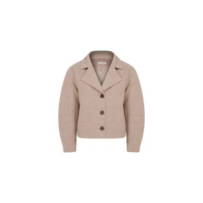 Nazli Ceren Kai Wool Jacket  In Beige