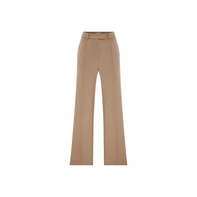 Nazli Ceren Women's Neutrals Millie Wool Trousers In Beige In Brown