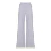 Nazli Ceren Anville Linen Pants In Pink/purple