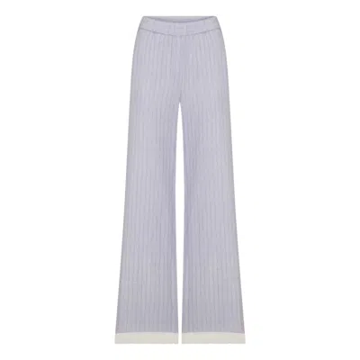 Nazli Ceren Anville Linen Pants In Pink/purple