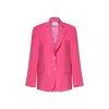 Nazli Ceren Women's Pink / Purple Boxy Oversized Jacket In Bubble Gum Pink In Pink/purple