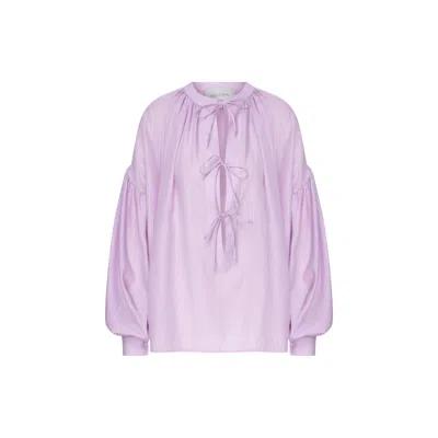 Nazli Ceren Women's Pink / Purple Eve Shirt In Lilac In Pink/purple