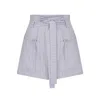 Nazli Ceren Louis Linen Short In Pink/purple
