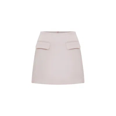 NAZLI CEREN WOMEN'S PINK / PURPLE MARDE A-LINE MINI SKIRT IN CLOUD PINK