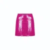 Nazli Ceren Women's Pink / Purple Marde Sequin Mini Skirt In Sugar Swizzle In Pink/purple