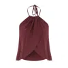 Nazli Ceren Women's Pink / Purple Mui Top In Red Plum In Pink/purple