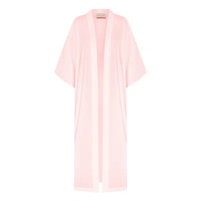 Nazli Ceren Rache Kaftan In Salmon Pink In Pink/purple