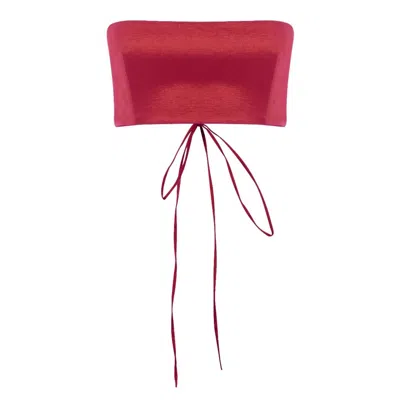 Nazli Ceren Women's Red Lou Lou Top In Rouge