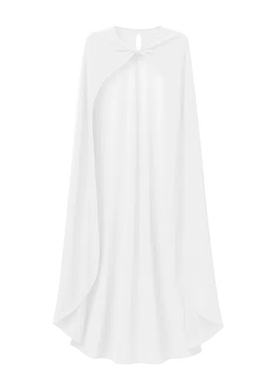 Nazli Ceren Women's Reya Chiffon Cape In White
