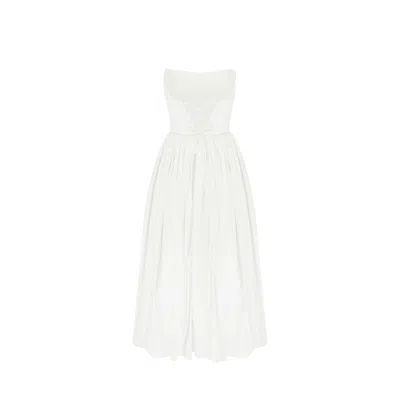 Nazli Ceren Women's Sibby Strapless Midi Dress In White