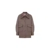 Nazli Ceren Terry Cashmere Coat In Dark Brown In Brown