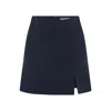Nazli Ceren Women's Vance Navy Blue A Line Mini Skirt In Blue