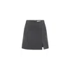 Nazli Ceren Women's Vance Twill Mini Skirt In Grey In Grey