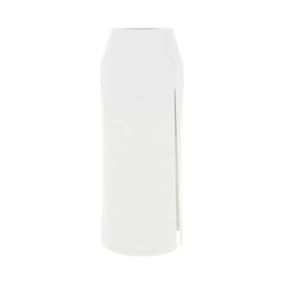 NAZLI CEREN WOMEN'S WHITE LEA MAXI SKIRT IN BLANCHE