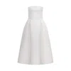 Nazli Ceren Lola Midi Dress In Vanilla Ice In White