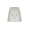 Nazli Ceren Women's White Marde A-line Sequin Mini Skirt In Cloud Cream In White