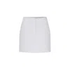 Nazli Ceren Women's White Marde A-line Skirt In Blanche In White