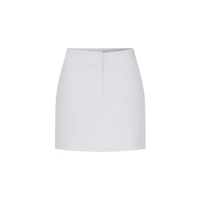 NAZLI CEREN WOMEN'S WHITE MARDE A-LINE SKIRT IN BLANCHE