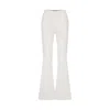 Nazli Ceren Women's White Marylebone Crepe Flared Trousers In Vanilla Ice In White