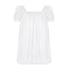 Nazli Ceren Noma Viscos Mini Baloon Dress In White