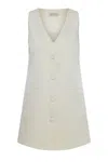 Nazli Ceren Women's White Odessa Mini Dress In Vanilla Ice In White