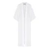 Nazli Ceren Rache Kaftan Pareo In White