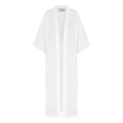 Nazli Ceren Rache Kaftan Pareo In White