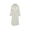 Nazli Ceren Women's White Vesper Long Coat In White