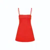 Nazli Ceren Women's Yellow / Orange Gaia Cotton Mini Dress In Tangerine In Yellow/orange