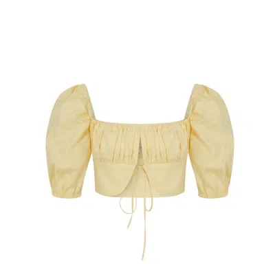 Nazli Ceren Grace Top In Yellow