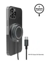 Naztech Alloy Magnetic 15w Wireless Fast Charger In Black