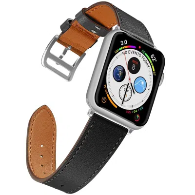 Naztech Leather Band For Apple Watch 38/40mm In Black