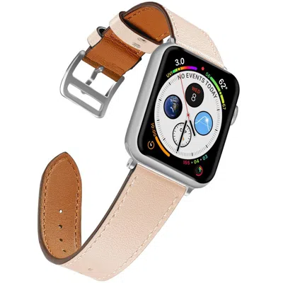 Naztech Leather Band For Apple Watch 42/44mm In Pink